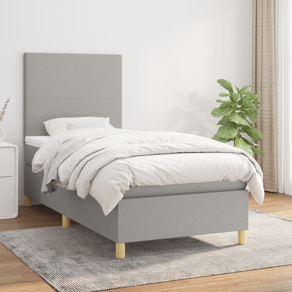 vidaXL &Kappa;&rho;&epsilon;&beta;ά&tau;&iota; Boxspring &mu;&epsilon; &Sigma;&tau;&rho;ώ&mu;&alpha; &Alpha;&nu;&omicron;&iota;&chi;&tau;ό &Gamma;&kappa;&rho;&iota; 80x200 &epsilon;&kappa;. &Upsilon;&phi;&alpha;&sigma;&mu;ά&tau;&iota;&nu;&omicron;