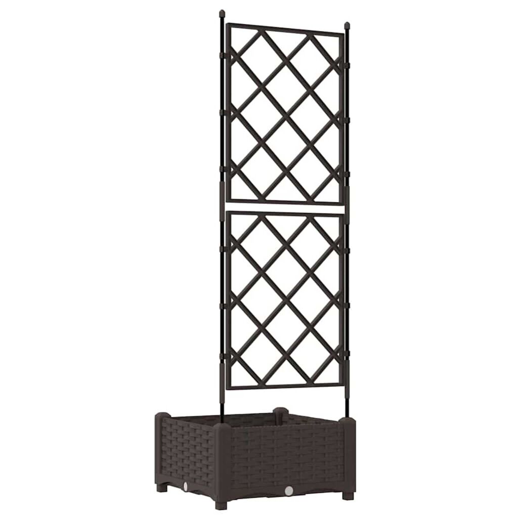 vidaXL Κηποτινάκι με Τρέλα Καφέ 40 x 40 x 125.5 εκ. PP