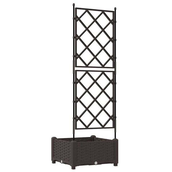 vidaXL Κηποτινάκι με Τρέλα Καφέ 40 x 40 x 125.5 εκ. PP