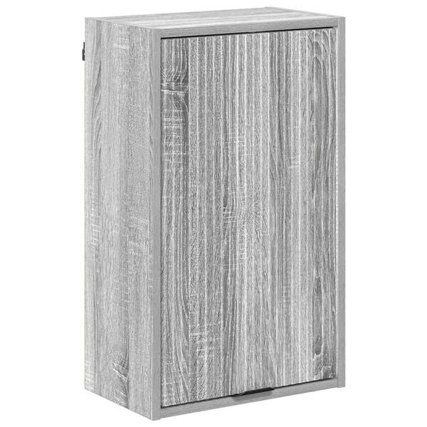 vidaXL Ντουλάπι Μπάνιου Επιτοίχιο Γκρι sonoma 39 x 23.5 x 65 εκ.