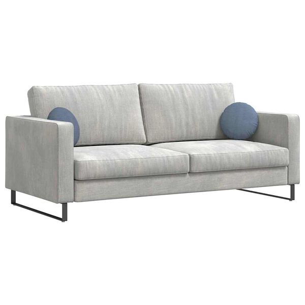 vidaXL Μαξιλάρια καθισμάτων 2 pcs Μπλε Ø 30 cm Υφασμάτινο Κορντουρά