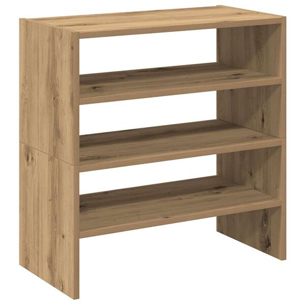 vidaXL &Rho;ά&phi;&iota;&alpha; &pi;&alpha;&pi;&omicron;&upsilon;&tau;&sigma;&iota;ώ&nu; 2 &tau;&mu;&chi; &sigma;&tau;&omicron;&iota;&beta;&alpha;&zeta;ό&mu;&epsilon;&nu;&alpha; Artisan Oak 60x30x30,5 cm