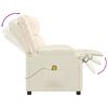 vidaXL Πολυθρόνα Μασάζ Κρεμ από Συνθετικό Δέρμα