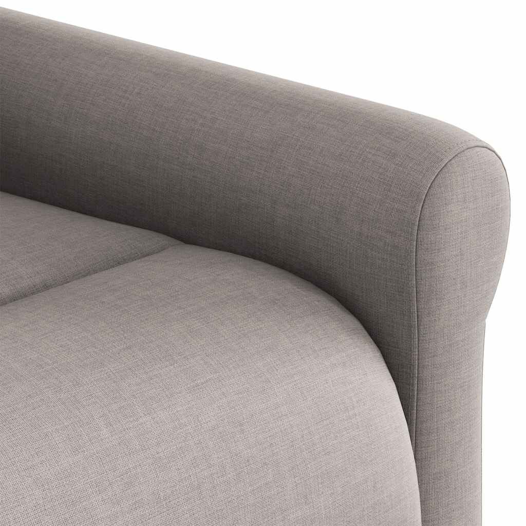 vidaXL Πολυθρόνα Ανακλινόμενη με Ανύψωση Χρώμα Taupe Υφασμάτινη