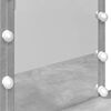 vidaXL Μπουντουάρ με LED Γκρι Σκυροδέματος 100x40x130 εκ.