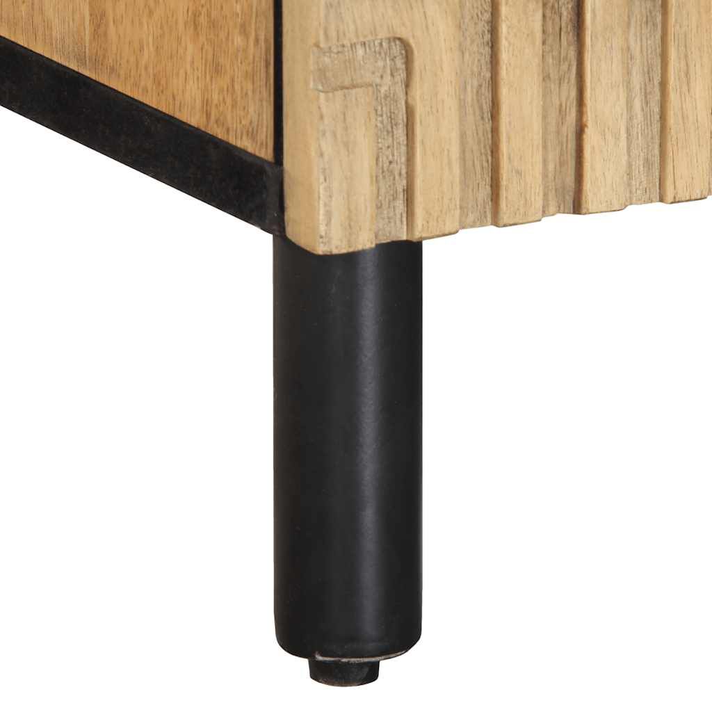 vidaXL Ντουλάπι τηλεόρασης καφέ 105x33x46 cm από μασίφ ξύλο Mango