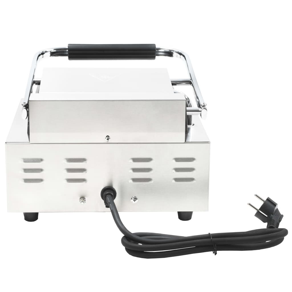 vidaXL Τοστιέρα Ραβδωτή Panini 1800 W 31x30,5x20 εκ. Ανοξείδωτο Ατσάλι