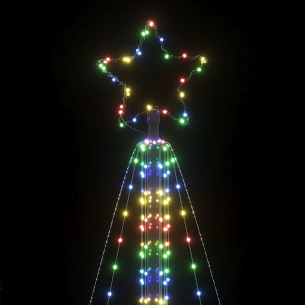 vidaXL Χριστουγεννιάτικο δέντρο LED 861 LED πολύχρωμα 478 εκ.