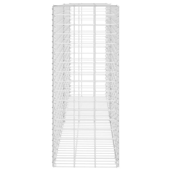 vidaXL Συρματοκιβώτιο Ασημί 85 x 30 x 200 εκ. από Γαλβανισμένο Χάλυβα