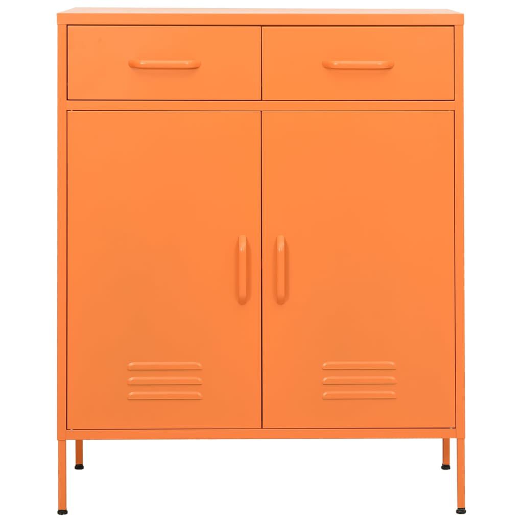 vidaXL Ντουλάπι Αποθήκευσης Πορτοκαλί 80 x 35 x 101,5 εκ. από Ατσάλι