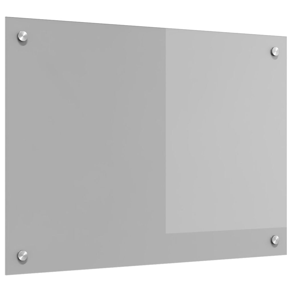 vidaXL Κουζίνα Πλακόστρωσης Φωτεινό Γκρι 70x50x0,6 εκ. Θερμοσυγκρατημένο Γυαλί