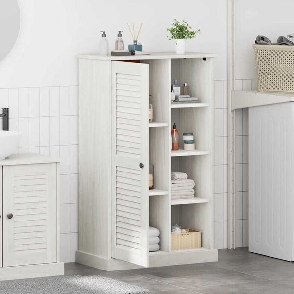 vidaXL Ντουλάπι Μπάνιου με αποθήκευση VIGO Λευκό 67.5 x 34 x 110 εκ.