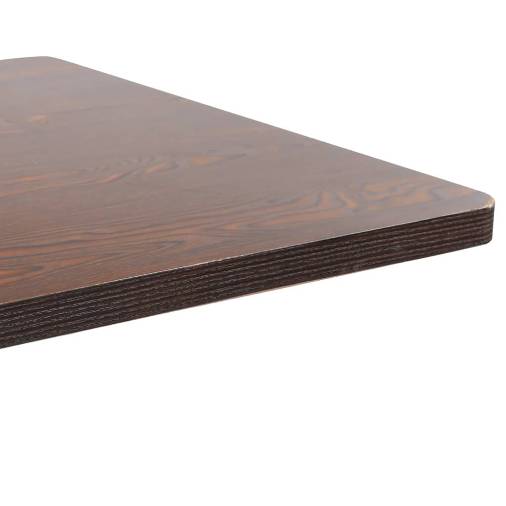 vidaXL Τραπέζι Bistro Σκούρο Καφέ 80 x 80 εκ. από MDF