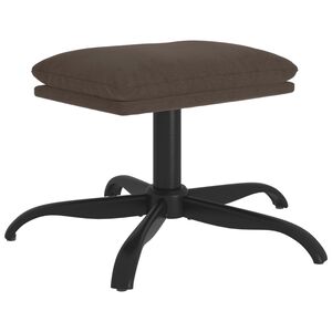 vidaXL Υποπόδιο Σκούρο Γκρι 60x60x36 εκ. από Ύφασμα Μικροϊνών