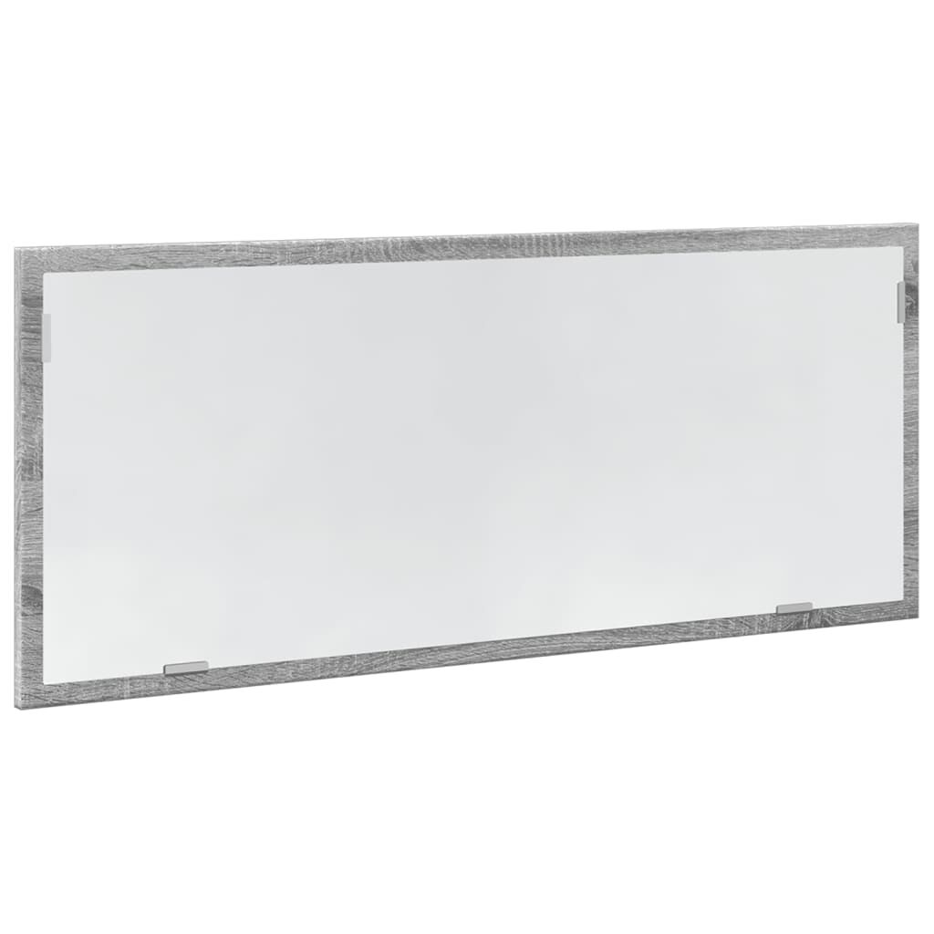 vidaXL Καθρέφτης Μπάνιου Γκρι Sonoma 100x8,5x37 εκ. Επεξεργασμένο Ξύλο