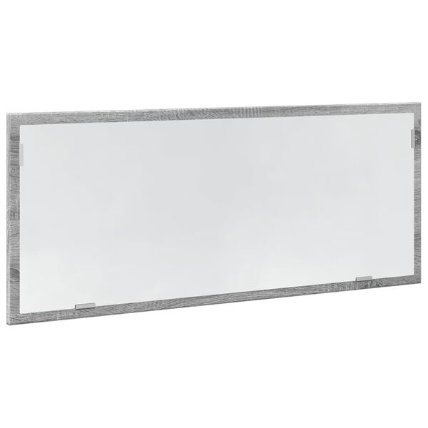 vidaXL Καθρέφτης Μπάνιου Γκρι Sonoma 100x8,5x37 εκ. Επεξεργασμένο Ξύλο