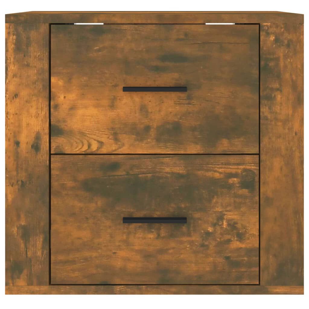 vidaXL Κομοδίνο Επιτοίχιο Καπνιστή Δρυς 50x36x47 εκ.