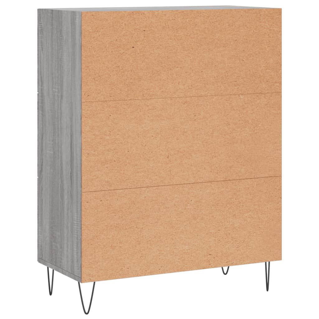 vidaXL Ντουλάπι Γκρι Sonoma 69,5 x 34 x 90 εκ. από Επεξεργασμένο Ξύλο