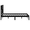 vidaXL Πλαίσιο Κρεβατιού Μαύρο 140 x 190 εκ. από Μασίφ Ξύλο Πεύκου
