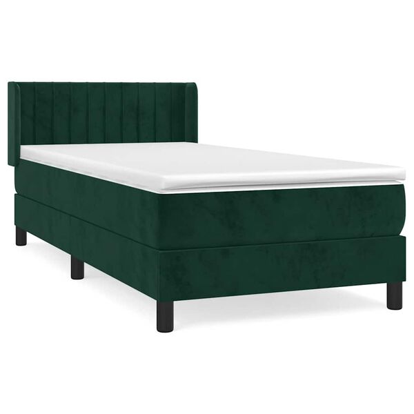 vidaXL &Kappa;&rho;&epsilon;&beta;ά&tau;&iota; Boxspring &mu;&epsilon; &Sigma;&tau;&rho;ώ&mu;&alpha; &Sigma;&kappa;&omicron;ύ&rho;&omicron; &Pi;&rho;ά&sigma;&iota;&nu;&omicron; 100x200&epsilon;&kappa;. &Beta;&epsilon;&lambda;&omicron;ύ&delta;&iota;&nu;&omicron;