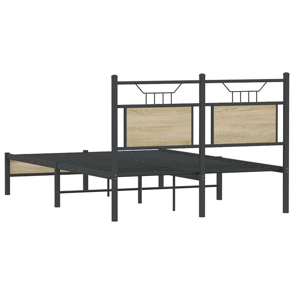 vidaXL Πλαίσιο Κρεβατιού Χωρ. Στρώμα Sonoma Δρυς 120x200εκ. Επ. Ξύλο