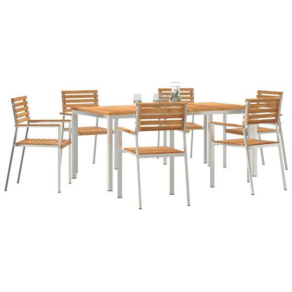 vidaXL Σετ Τραπεζαρίας Κήπου 7 pcs