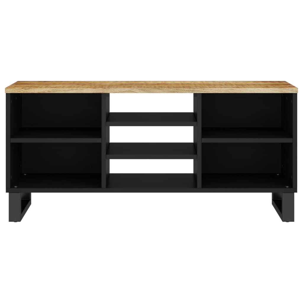 vidaXL Έπιπλο Τηλεόρασης 100x33x46 εκ. Μασίφ Ξύλο Μάνγκο & Επεξ. Ξύλο
