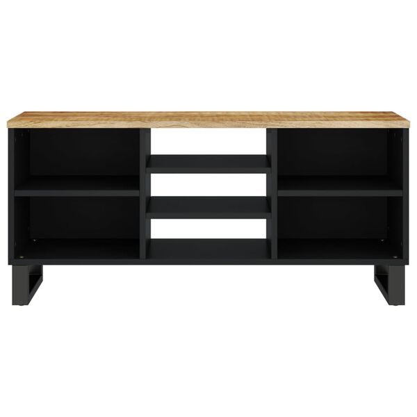 vidaXL Έπιπλο Τηλεόρασης 100x33x46 εκ. Μασίφ Ξύλο Μάνγκο & Επεξ. Ξύλο