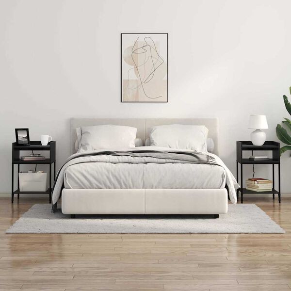 vidaXL &Kappa;&omicron;&mu;&omicron;&delta;ί&nu;&omicron; &mu;&epsilon; &rho;ά&phi;&iota; &Mu;&alpha;ύ&rho;&eta; &Omicron;&xi;&upsilon;ά 40 x 40 x 61 &epsilon;&kappa; &Epsilon;&pi;&epsilon;&xi;&epsilon;&rho;&gamma;&alpha;&sigma;&mu;έ&nu;&omicron; &xi;ύ&lambda;&omicron;