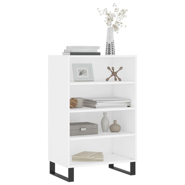 vidaXL Ραφιέρα Λευκή 57 x 35 x 90 από Επεξεργασμένο Ξύλο