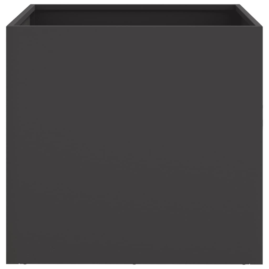 vidaXL Ζαρντινιέρα Μαύρη 49x47x46 εκ. από Χάλυβα