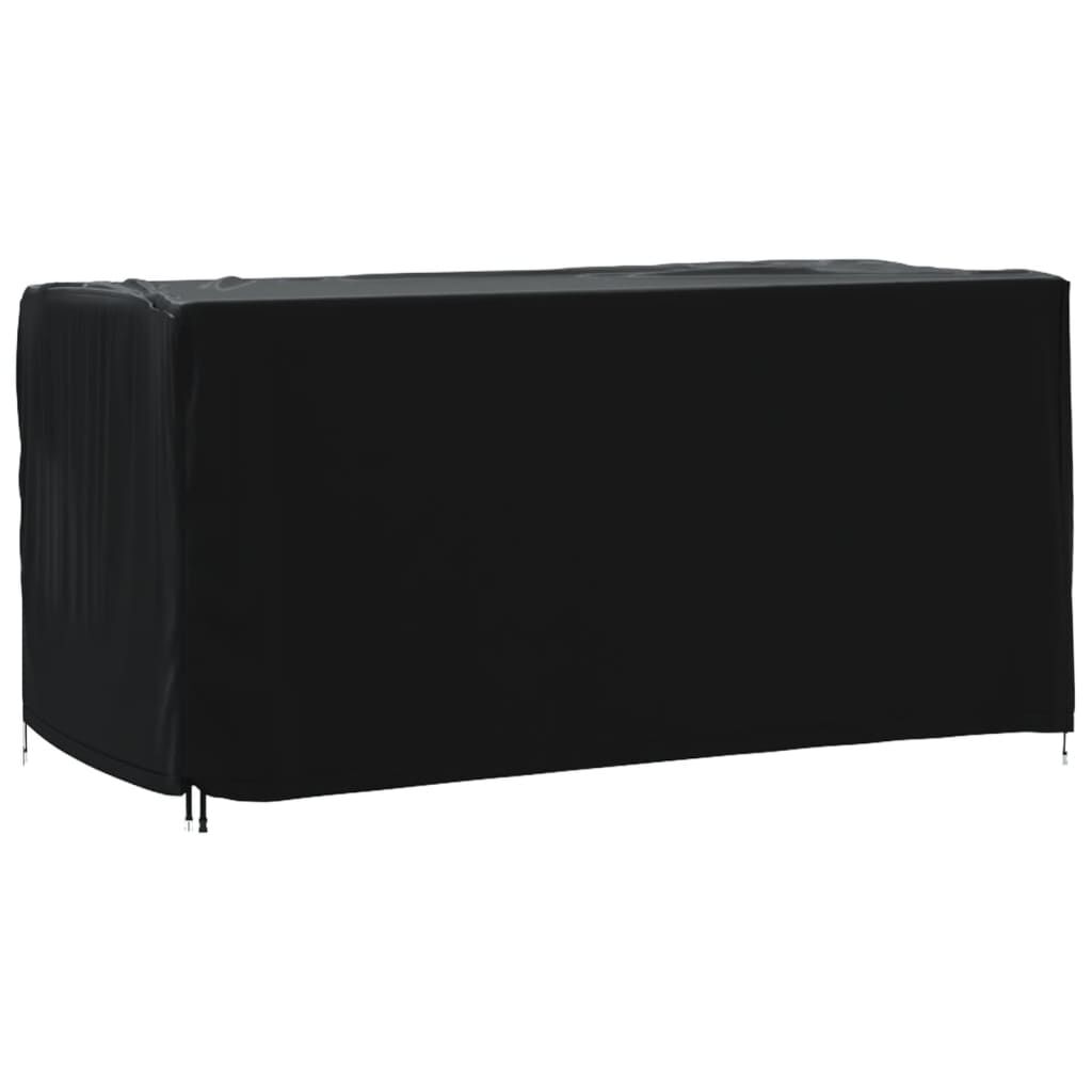 vidaXL Κάλυμμα Επίπλων Κήπου Αδιάβροχο Μαύρο 180x70x90 εκ. 420D