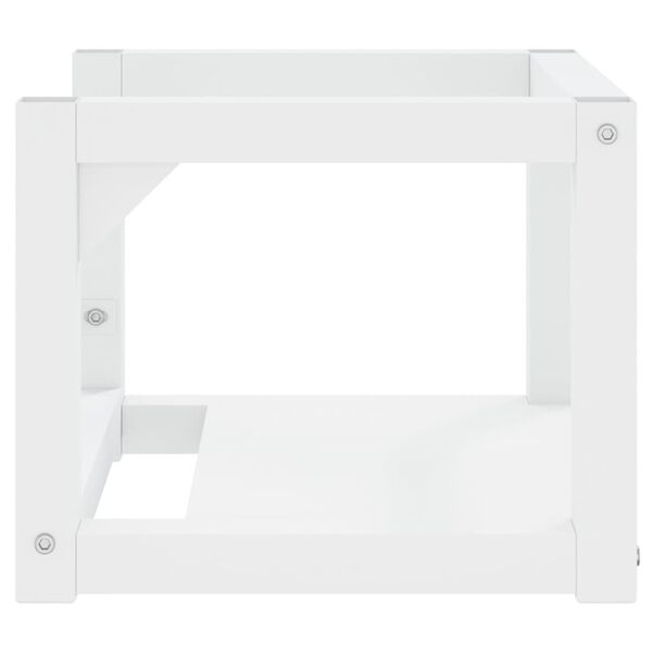 vidaXL Έπιπλο Μπάνιου Επιτοίχιο Λευκό 40 x 38 x 31 εκ. Σιδερένιο