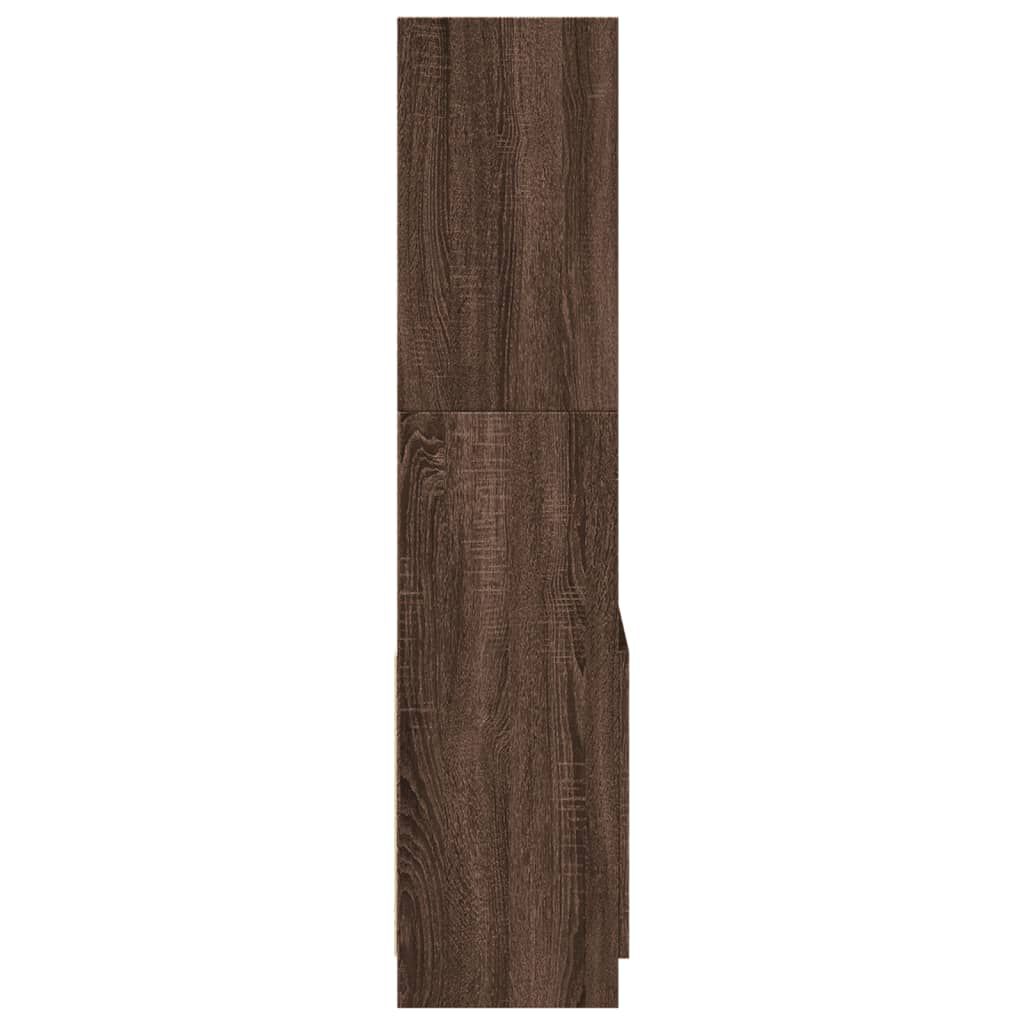 vidaXL Ντουλάπι Καφέ Δρυς 63x33x140 εκ. από Επεξεργασμένο Ξύλο