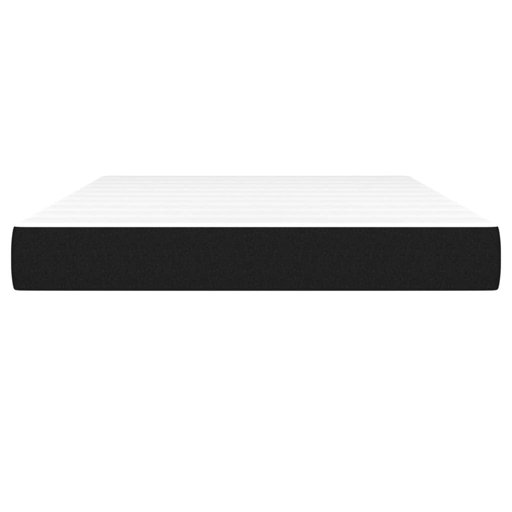 vidaXL Στρώμα με Pocket Springs Μαύρο 140x200x20 εκ. Υφασμάτινο