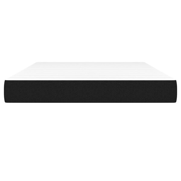 vidaXL Στρώμα με Pocket Springs Μαύρο 140x200x20 εκ. Υφασμάτινο