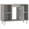 vidaXL Ντουλάπι Μπάνιου Γκρι Sonoma 80 x 33 x 60 εκ. από Επεξεργ. Ξύλο