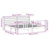 vidaXL Πλαίσιο Κρεβατιού με Κεφαλάρι 180x200 εκ. από Μασίφ Ξύλο Πεύκου