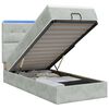 vidaXL &Kappa;&rho;&epsilon;&beta;ά&tau;&iota; Ottoman &mu;&epsilon; &Sigma;&tau;&rho;ώ&mu;&alpha; &kappa;&alpha;&iota; LED &Alpha;&nu;&omicron;&iota;&chi;&tau;ό &gamma;&kappa;&rho;&iota; 80 x 200 cm