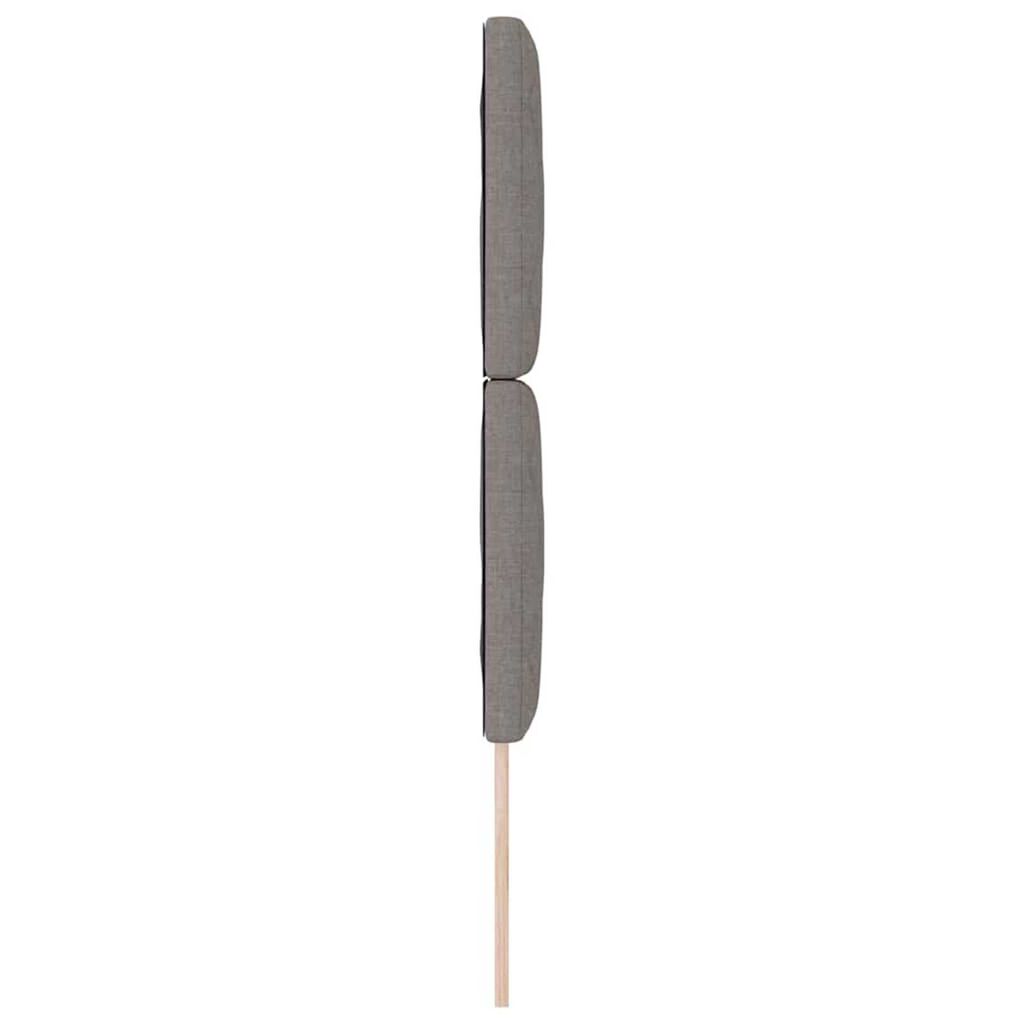 vidaXL Υφασμάτινο Κεφαλάρι Geometric με κεφαλάρι Taupe 80 cm ύφασμα