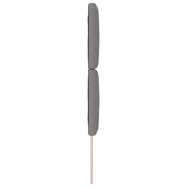 vidaXL Υφασμάτινο Κεφαλάρι Geometric με κεφαλάρι Taupe 80 cm ύφασμα