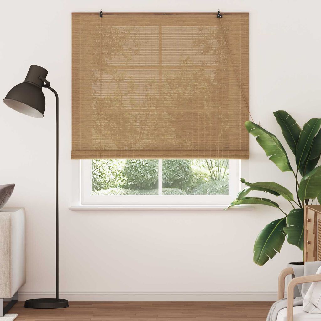 vidaXL Ρολά και Σκίες Παραθύρων Ανοιχτό καφέ 140 x 220 cm Μπαμπού