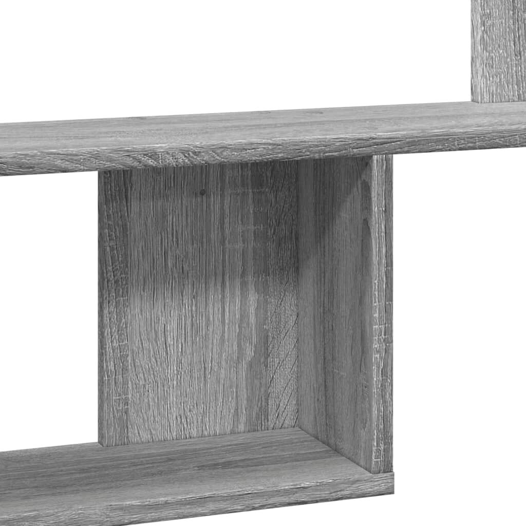 vidaXL Ραφιέρα Τοίχου Γκρι Sonoma 100x15x70 εκ. Επεξεργασμένο Ξύλο
