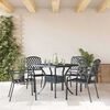 vidaXL Καρέκλα 4 pcs Ανθρακί 56 x 65 x 89εκ Ατσάλι