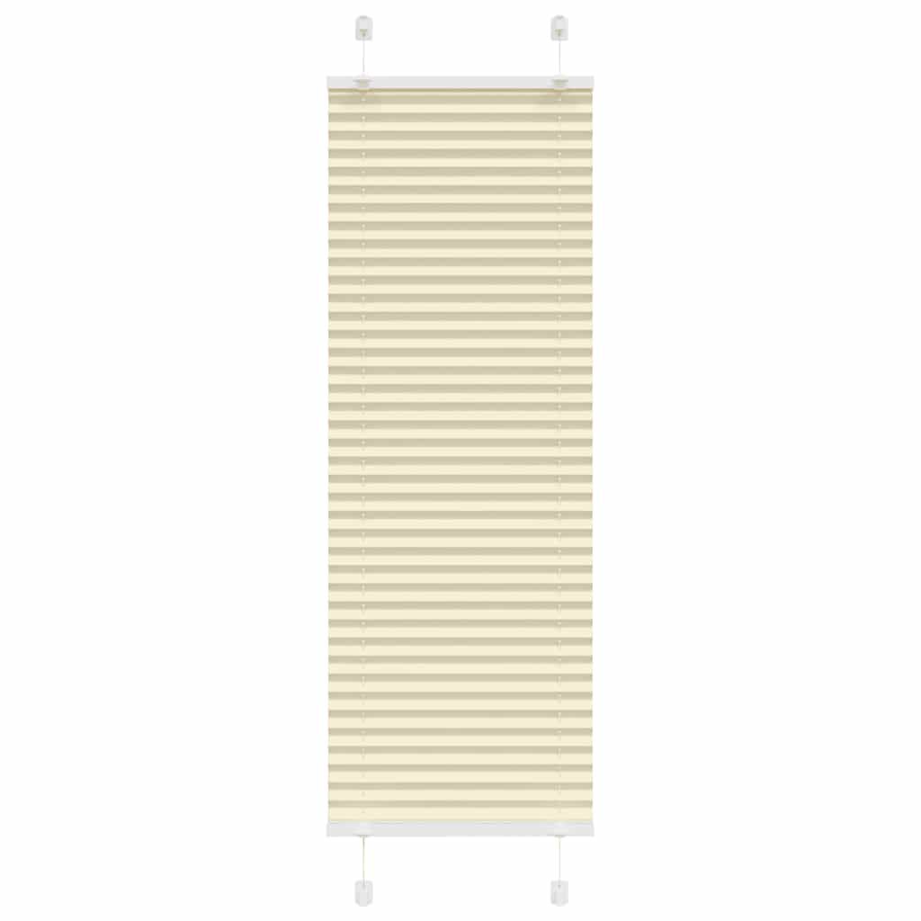 vidaXL Πλισέ περσίδα Κρέμα 40x150 cm Πλάτος υφάσματος 39,4 cm