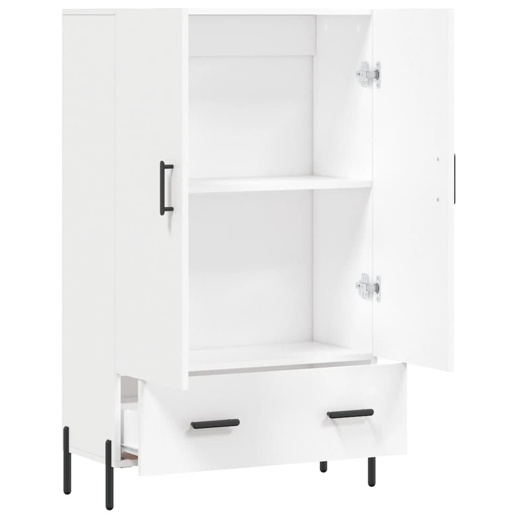 vidaXL Ντουλάπα Λευκή 69,5 x 31 x 115 εκ. από Επεξεργασμένο Ξύλο