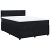 vidaXL &Kappa;&rho;&epsilon;&beta;ά&tau;&iota; Boxspring &mu;&epsilon; &Sigma;&tau;&rho;ώ&mu;&alpha; &Mu;&alpha;ύ&rho;&omicron; 140x190 &epsilon;&kappa;. &Beta;&epsilon;&lambda;&omicron;ύ&delta;&iota;&nu;&omicron;