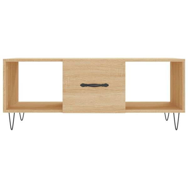 vidaXL Τραπεζάκι Σαλονιού Sonoma Δρυς 102x50x40 εκ. από Επεξεργ. Ξύλο