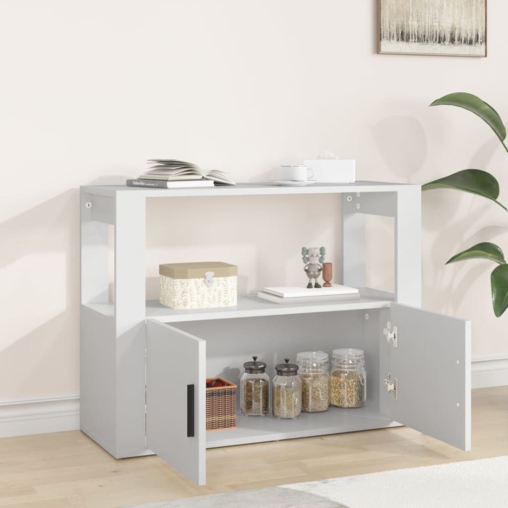 vidaXL Ντουλάπι Λευκό 80 x 30 x 60 εκ. από Επεξεργασμένο Ξύλο