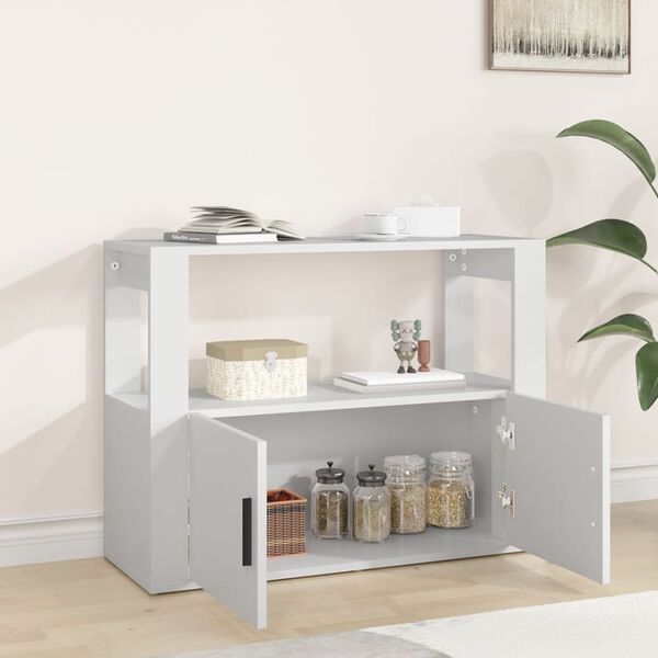 vidaXL Ντουλάπι Λευκό 80 x 30 x 60 εκ. από Επεξεργασμένο Ξύλο